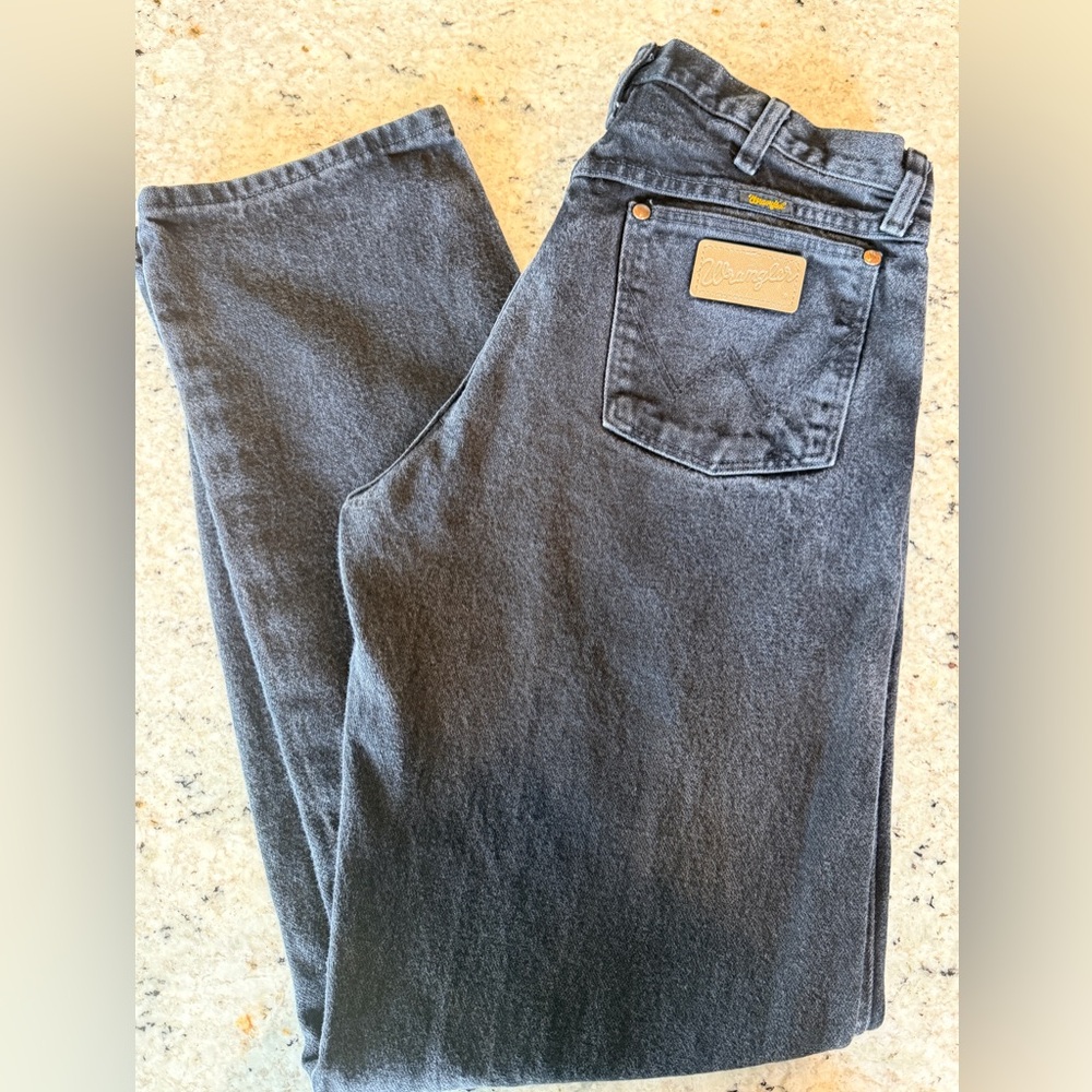 Wrangler Men's Straight Jeans in Black